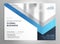 Professional blue business flyer cover template