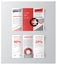 Professional business three fold flyer template