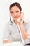 Professional businesswoman attractive calling