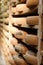 Professional cheese aging cellar for Comte cheese wheels, Jura, France