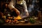 Professional chefs hands cooking food at their kitchen