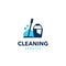 Professional cleaning company logo design