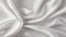 A professional close up shot of a white silk fabric