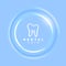 professional dental tooth care logo shiny template