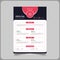 Professional digital marketer cv or resume template in eps