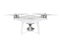 Professional drone on white background