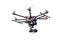 Professional drone on white background