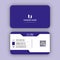 Professional elegent modern business card design template