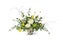 Professional Floral Arrangement by a Florist in Compote Vase - Flower Shop - Floral Desing - White Space