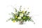 Professional Floral Arrangement by a Florist in Compote Vase - Flower Shop - Floral Desing - White Space