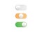 Professional gradient On Off Toggle switch button vector