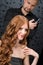 Professional hairdresser at luxury salon