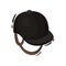 Professional hat in equestrian sport on white background.