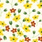 Professional High quality colorful flower pattern background