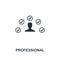 Professional icon. Premium style design from influencer icon collection. Pixel perfect Professional icon for web design