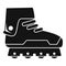 Professional inline skates icon, simple style