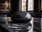 Professional interior design with expensive black marble and granite. Excellent background for presentation and product