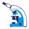 Professional laboratory microscope for medical research icon
