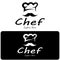 professional logo chef or kitchen chef hat.for business,home cook,and restaurant chef.bakery,vector