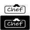 professional logo chef or kitchen chef hat.for business,home cook,and restaurant chef.bakery,vector