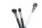 Professional makeup brushes isolated on a white background