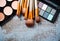 Professional makeup brushes and tools collection, make-up produc