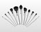 Professional Makeup Powder Blush Brow Brushes