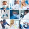 Professional medical doctors working in hospital office, Portrait of young and confident physicians. Set of different