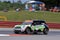 Professional MINI Cooper race car on the course