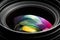 Professional modern DSLR camera lense ow key image