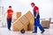 The professional movers doing home relocation