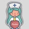 Professional nurse with heart to help people