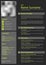 Professional personal resume cv with strips in dark design