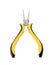 Professional pliers on white background