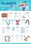 Professional Plumber Service Infographic Template