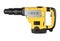 Professional rotary hammer with a drill on white background