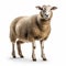 Professional Sheep Photo: Full Body, Uhd, Isolated On White Background