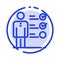 Professional Skills, Skills, Jobs kills, Professional Ability Blue Dotted Line Line Icon