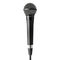 Professional stage microphone, isolated on transparent background.
