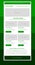 Professional style newsletter green template