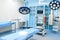 Professional surgery, operating room interior