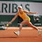 Professional tennis player Caroline Wozniacki of Denmark during her third round match at Roland Garros