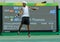 Professional tennis player  Dustin Brown of Germany in action during singles first round match of the Rio 2016 Olympic Games