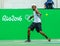 Professional tennis player  Dustin Brown of Germany in action during singles first round match of the Rio 2016 Olympic Games