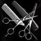 Professional tools scissors and combs