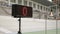 Professional track cyclists finishing at bike race competition on velodrome. Athletes crossing finish line on cycling track. Velod