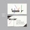 Professional vector business card set