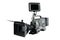 Professional Video Camera with monitor facing to