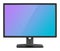 Professional widescreen Ñomputer monitor on white