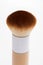 Professional wooden make-up brush isolated on